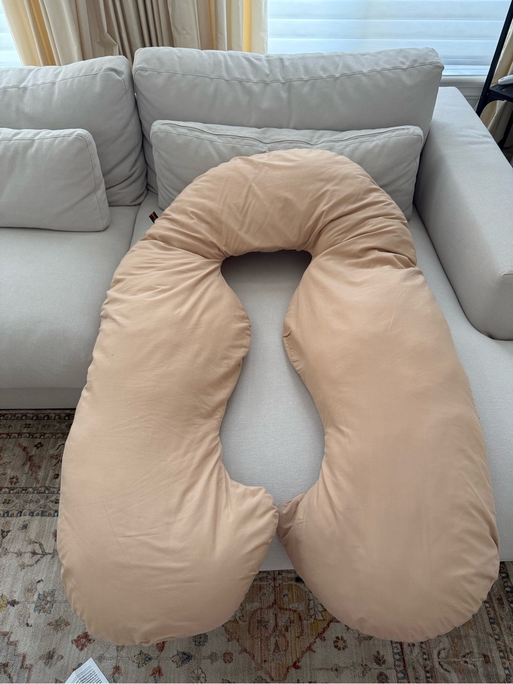 leachco back n belly pregnancy pillow with cover